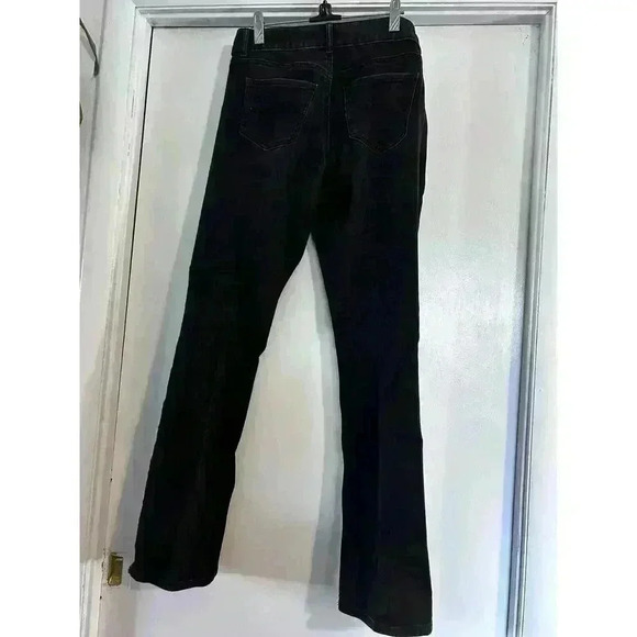 Lee Riders Black Mid Rise Boot Cut Jeans Sparkling Back Pockets 6M - Picture 1 of 8